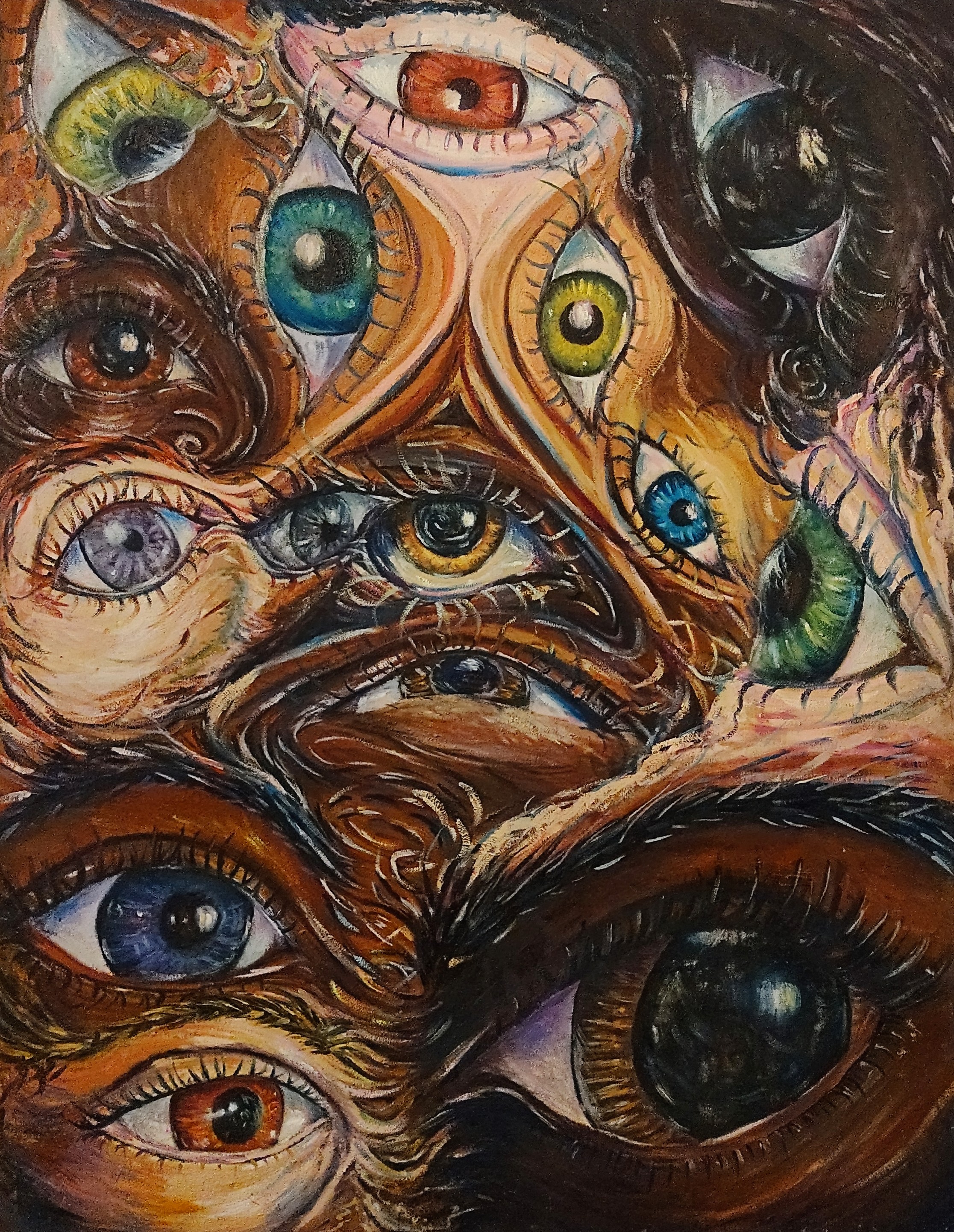 Daren zule entre tu alma y mi alma, 72 x 91cm, oleo